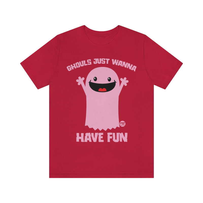 Load image into Gallery viewer, Ghouls Just Wanna Have Fun Ghost Unisex Tee
