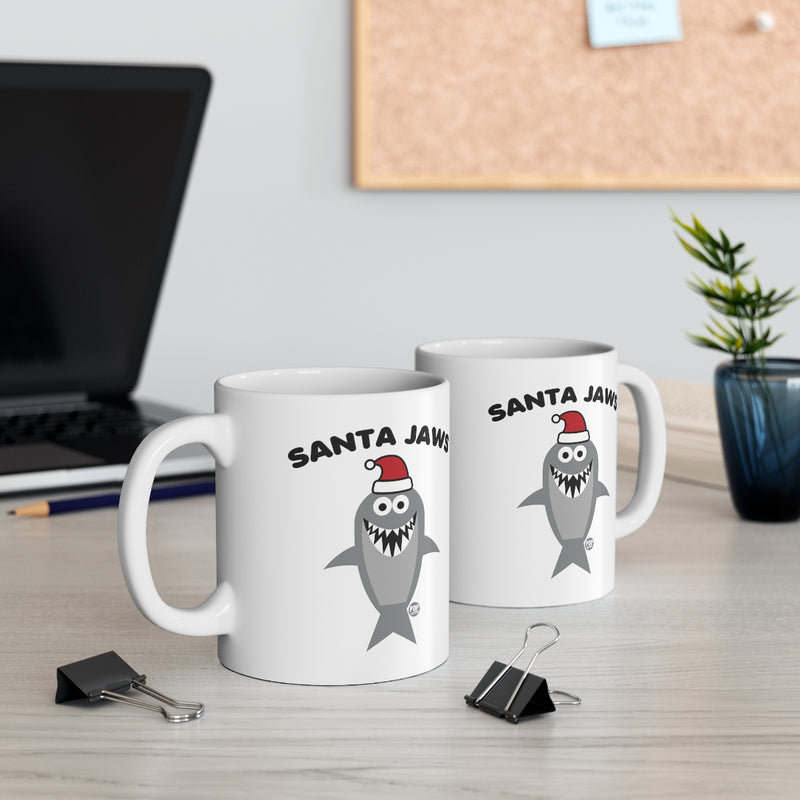 Load image into Gallery viewer, Santa Jaws Shark Mug
