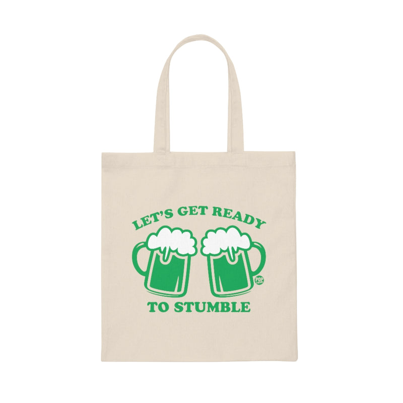 Load image into Gallery viewer, Let&#39;s Get Ready To Stumble Beer Tote
