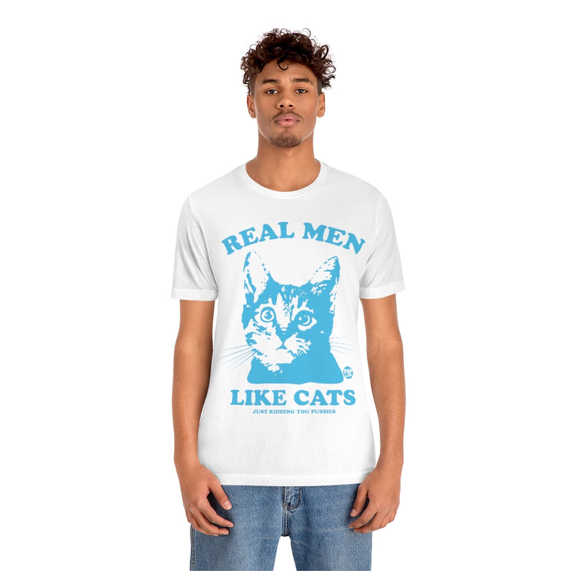 Load image into Gallery viewer, Real Men Like Cats Unisex Tee
