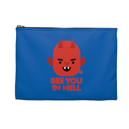 See You In Hell Devil Zip Pouch