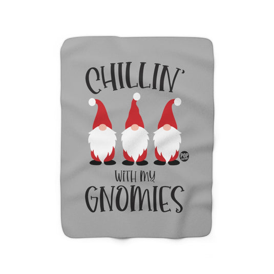 Chillin With My Gnomies Xmas Blanket