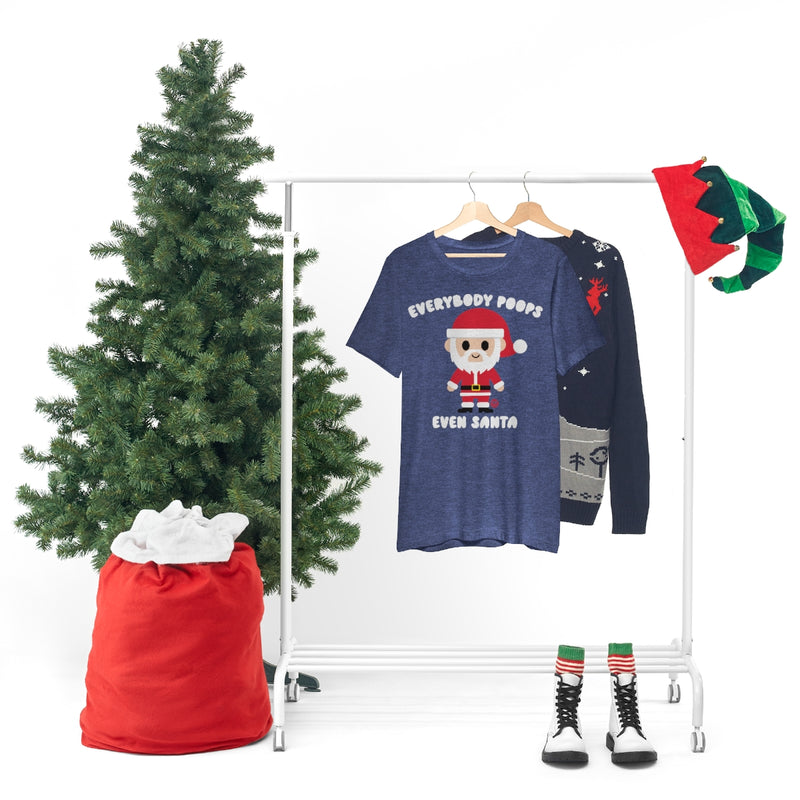 Load image into Gallery viewer, Everybody Poops Even Santa Unisex Tee
