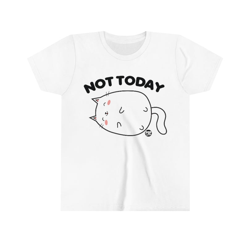 Load image into Gallery viewer, Not Today Cat Youth Short Sleeve Tee
