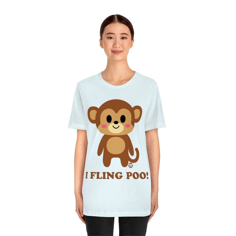 Load image into Gallery viewer, I Fling Poo Monkey Unisex Tee
