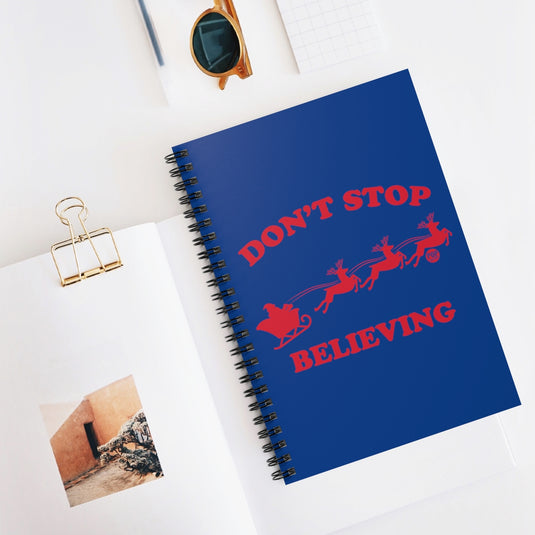 Don't Stop Believing Santa Notebook