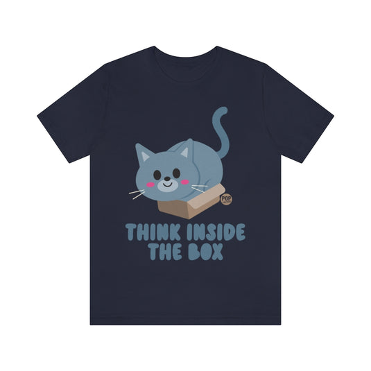 Think Inside The Box Cat Unisex Tee