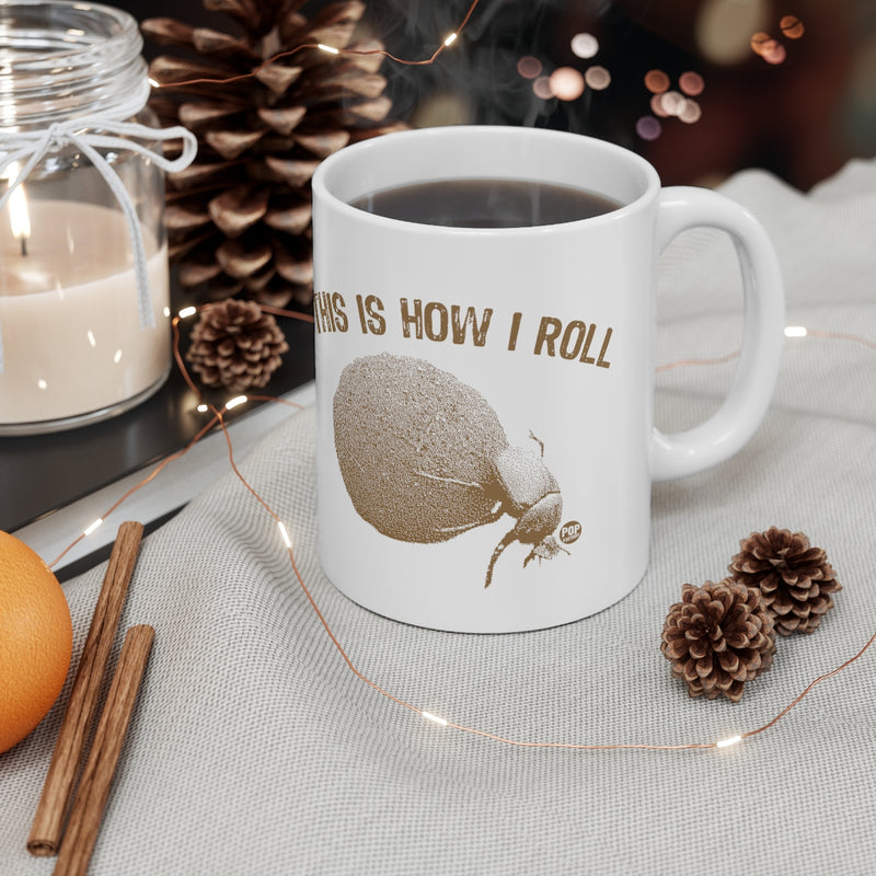 Load image into Gallery viewer, This How I Roll Dung Beetle Mug
