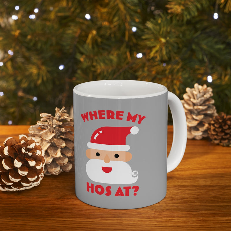 Load image into Gallery viewer, Santa Where My Hos At Mug
