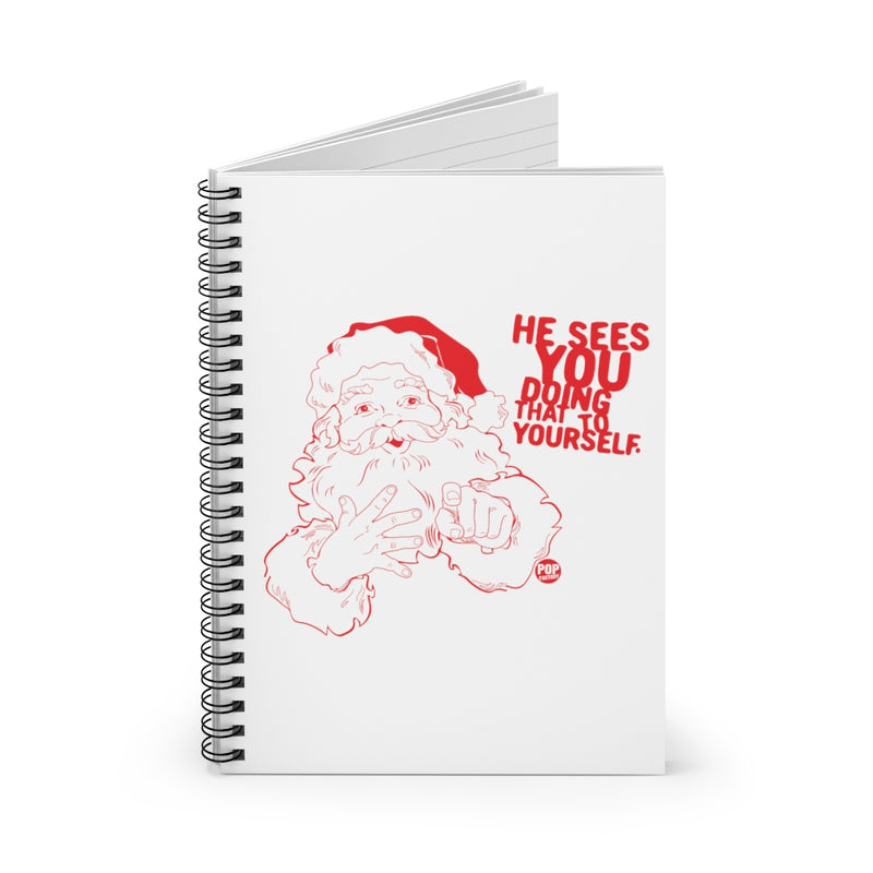 Load image into Gallery viewer, Santa Sees You Jerking Off Notebook
