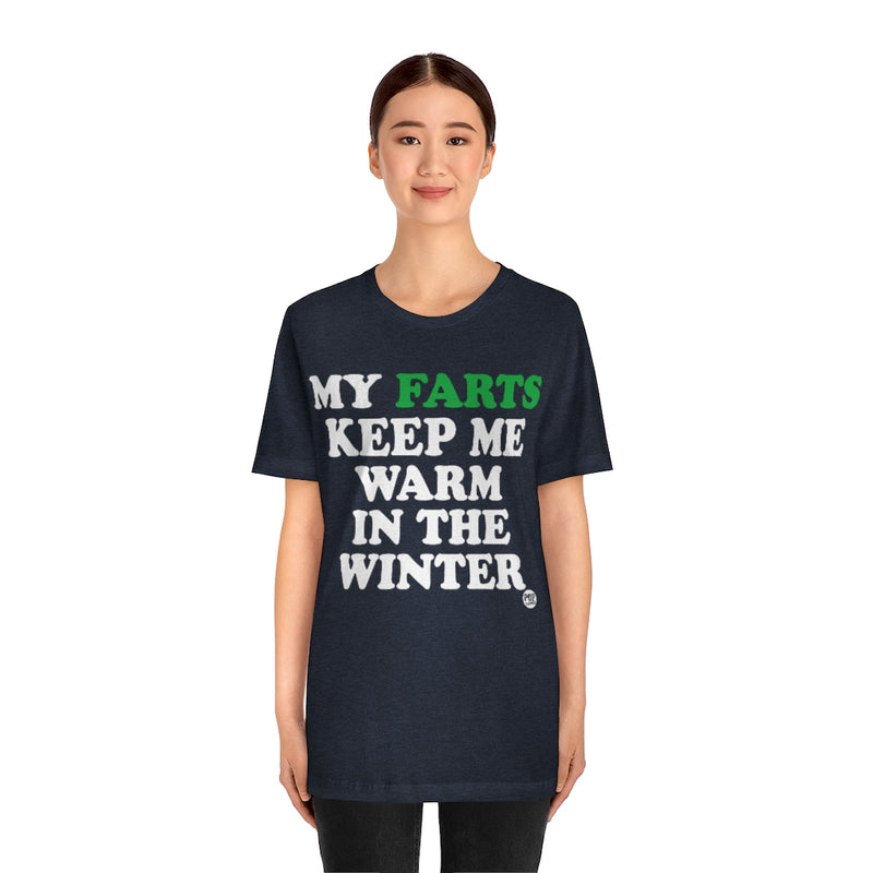 Load image into Gallery viewer, Farts Keep Me Warm Winter Unisex Tee
