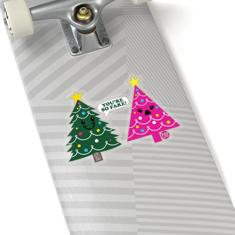 Load image into Gallery viewer, You&#39;re Fake Xmas Tree Sticker
