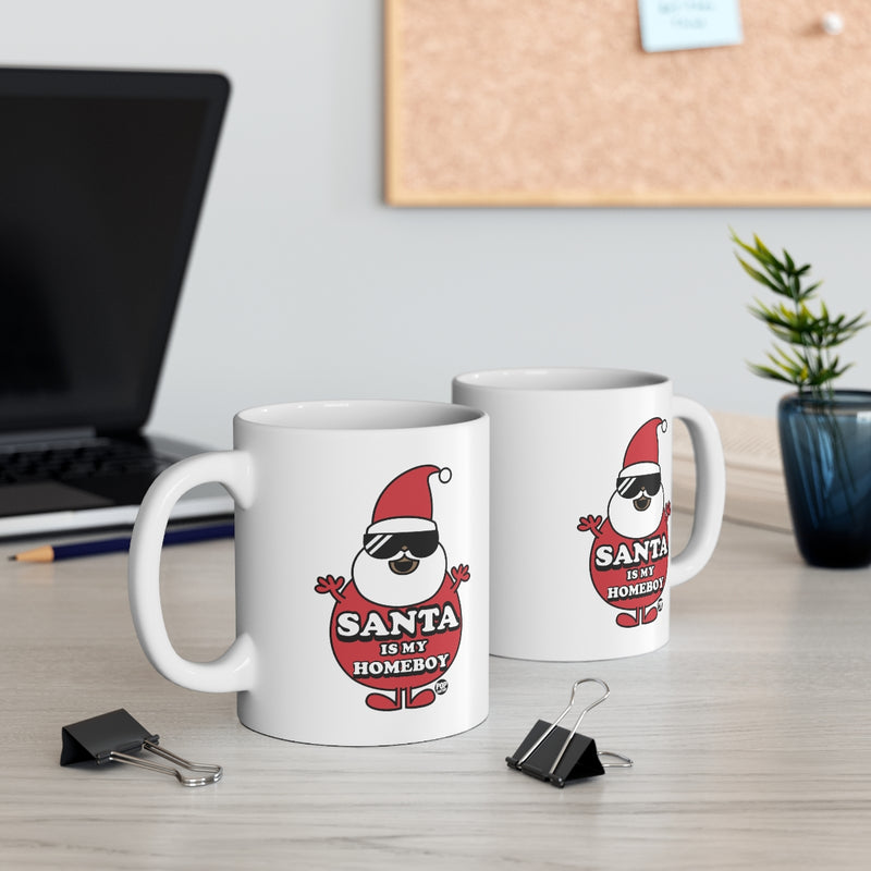 Load image into Gallery viewer, Santa Is My Home Boy 2 Mug
