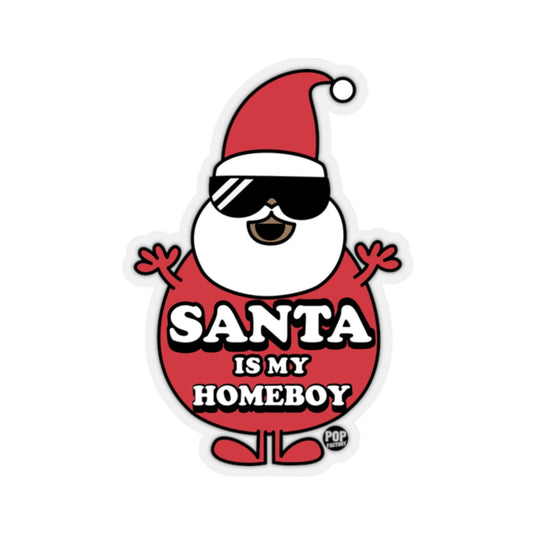 Santa Is My Home Boy 2 Sticker