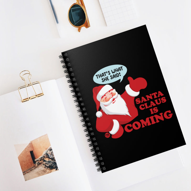 Load image into Gallery viewer, Santa Claus Is Coming Notebook
