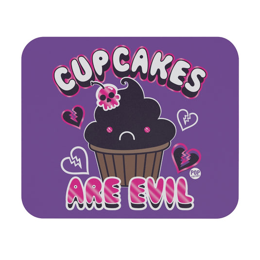 Cupcakes Are Evil Mouse Pad