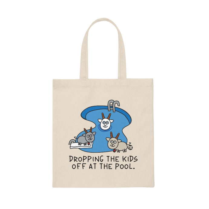 Dropping Kids Off At Pool Tote