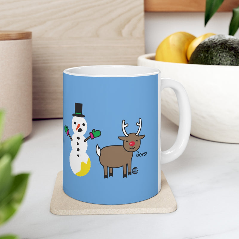 Load image into Gallery viewer, Reindeer Pee Snowman Mug
