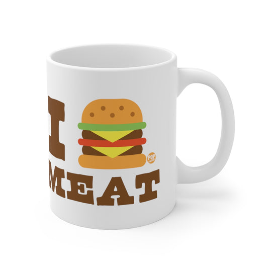 I Love Meat Burger Mug