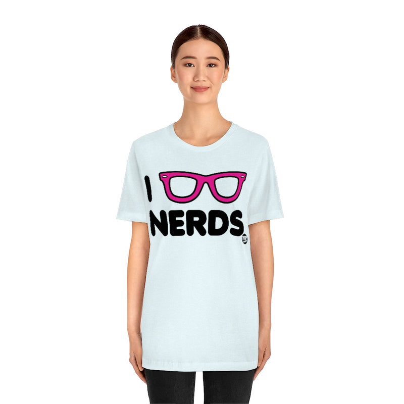Load image into Gallery viewer, I Love Nerds Glasses Unisex Tee
