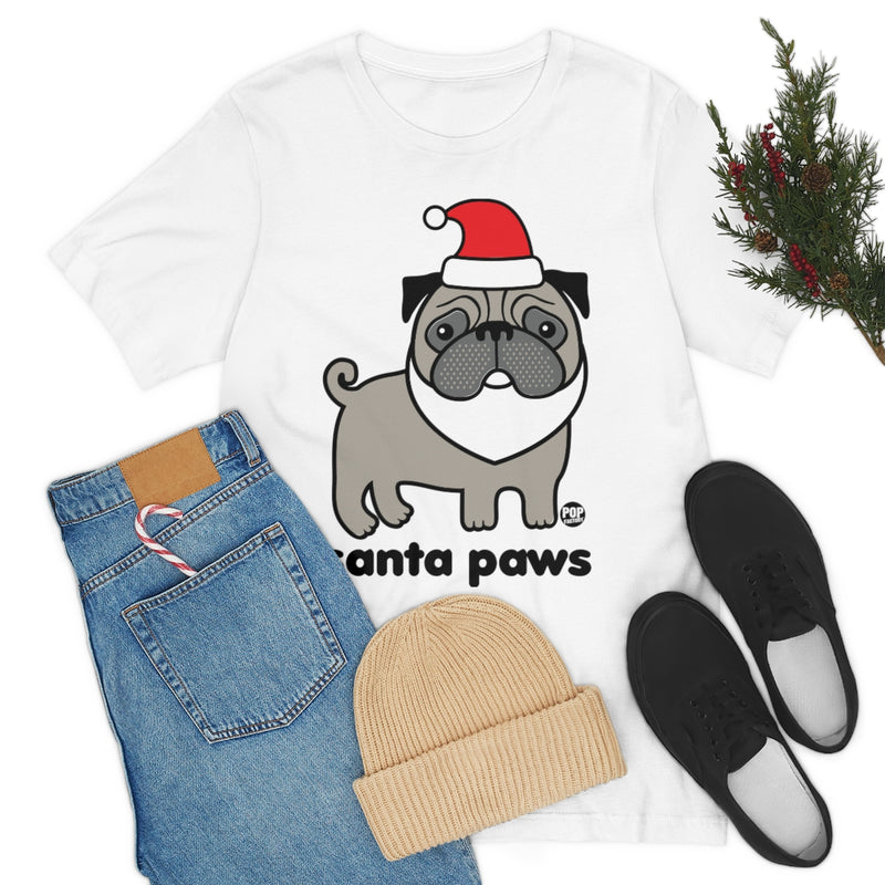 Load image into Gallery viewer, Santa Paws Pug Unisex Tee
