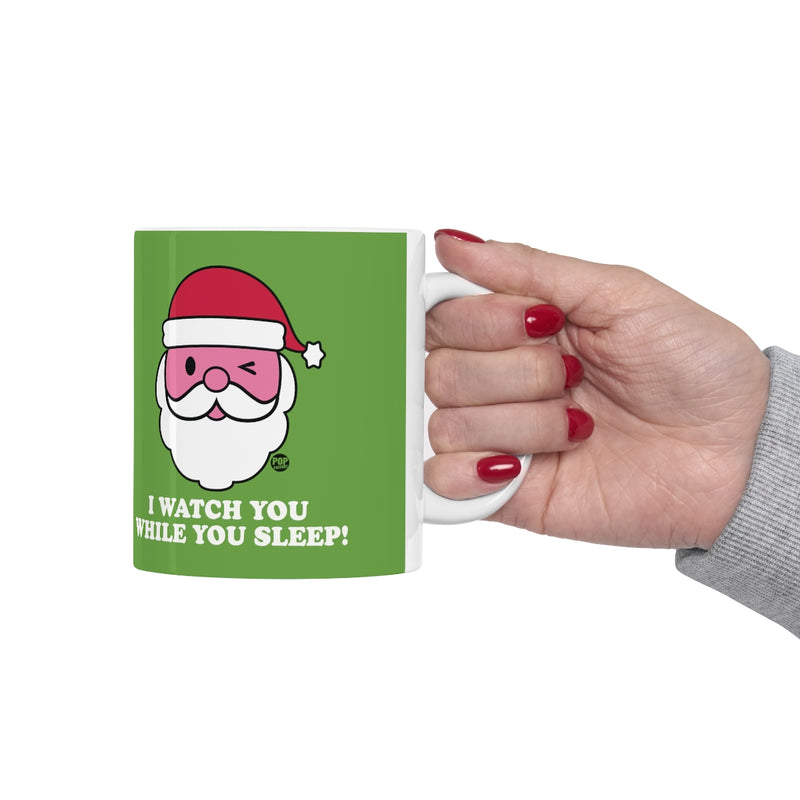 Load image into Gallery viewer, Santa Watch While You Sleep Mug
