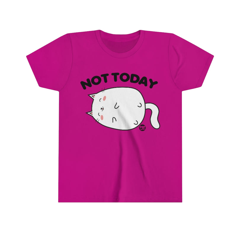 Load image into Gallery viewer, Not Today Cat Youth Short Sleeve Tee
