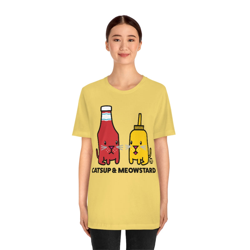 Load image into Gallery viewer, Catsup And Meowstard Unisex Tee
