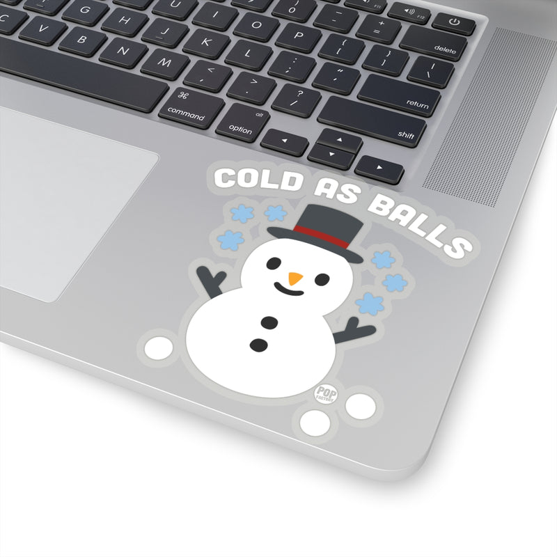 Load image into Gallery viewer, Cold As Balls Snowman Sticker

