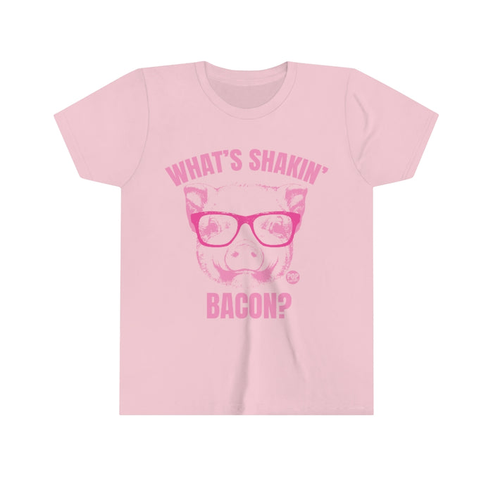 What's Shakin Bacon Pig Youth Short Sleeve Tee