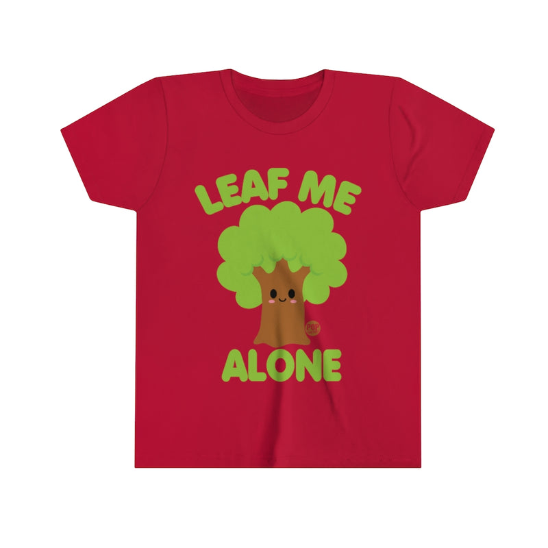 Load image into Gallery viewer, Leaf Me Alone Tree Youth Short Sleeve Tee
