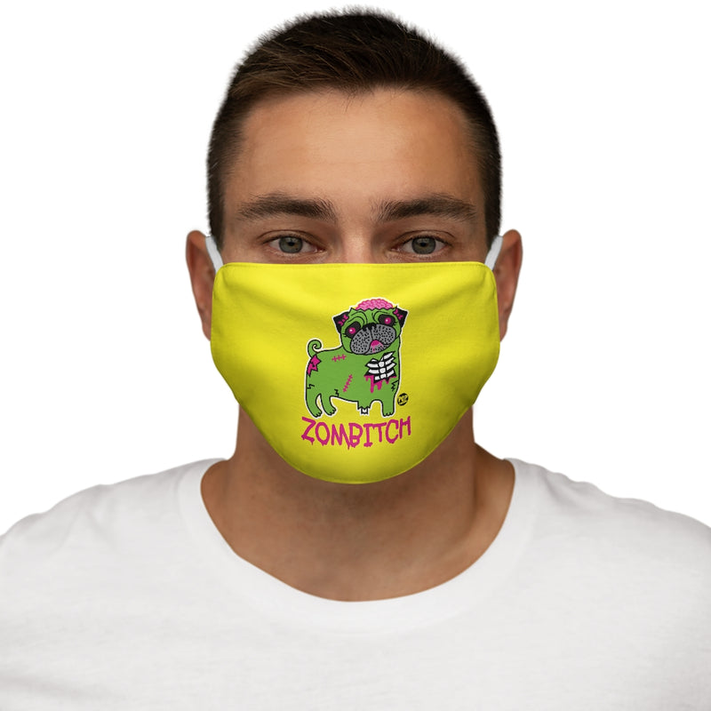 Load image into Gallery viewer, Zombitch Pug Face Mask
