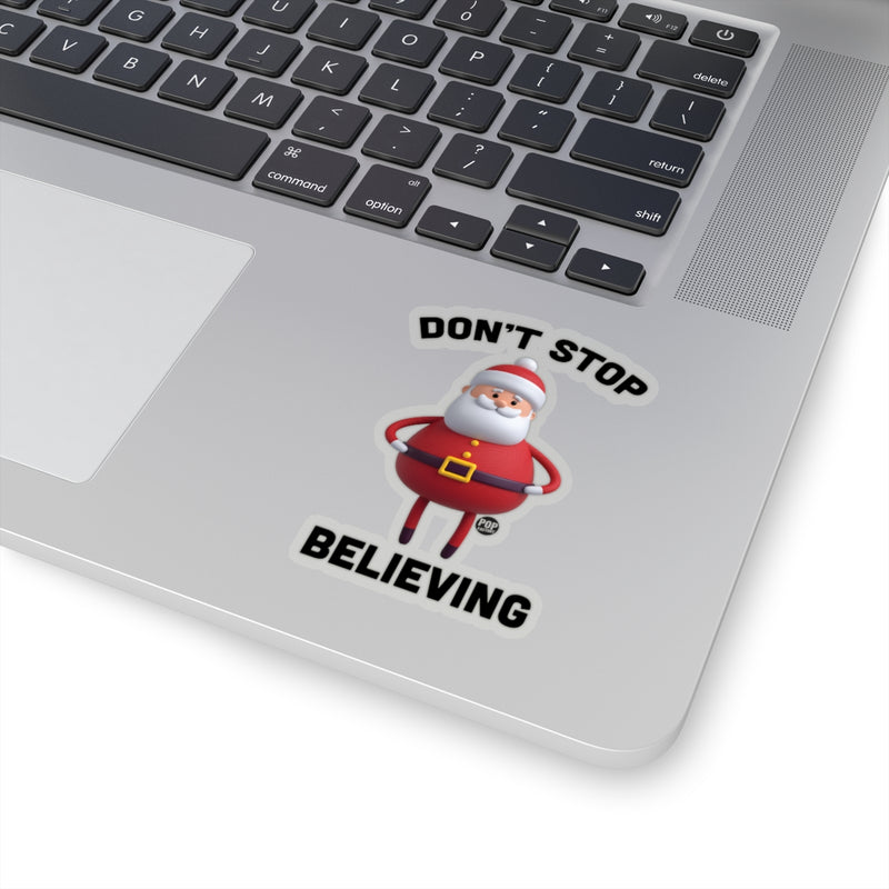 Load image into Gallery viewer, Don&#39;t Stop Believing Santa Toy Sticker
