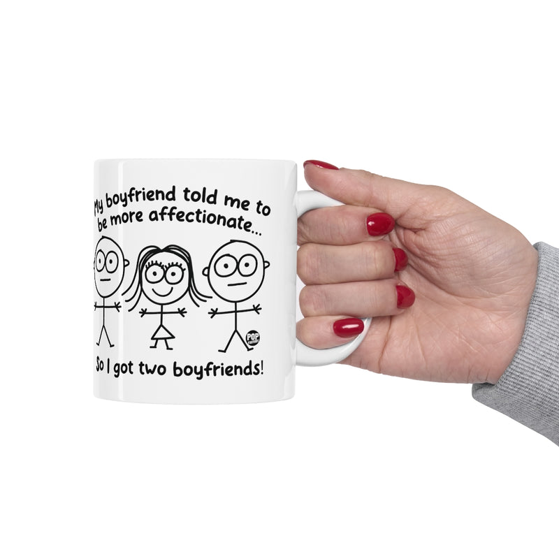 Load image into Gallery viewer, Two Boyfriends Girl Mug
