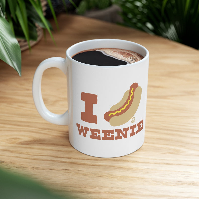 Load image into Gallery viewer, I Love Weenie Hot Dog Mug

