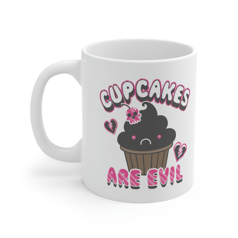Load image into Gallery viewer, Cupcakes Are Evil Mug
