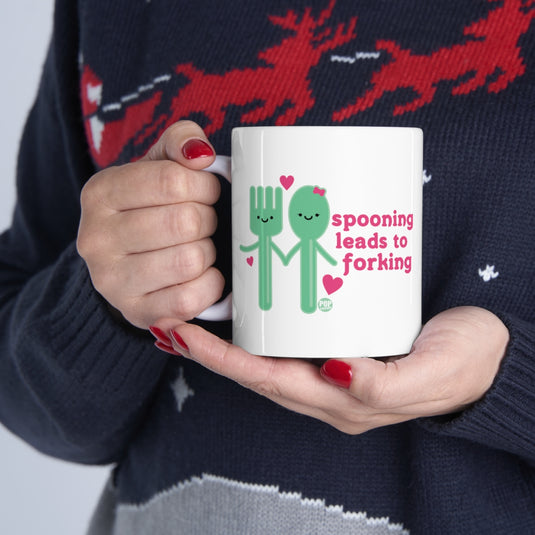 Spooning Leads To Forking Mug
