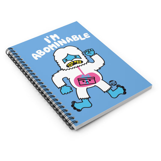I'm Abominable Snowman Notebook