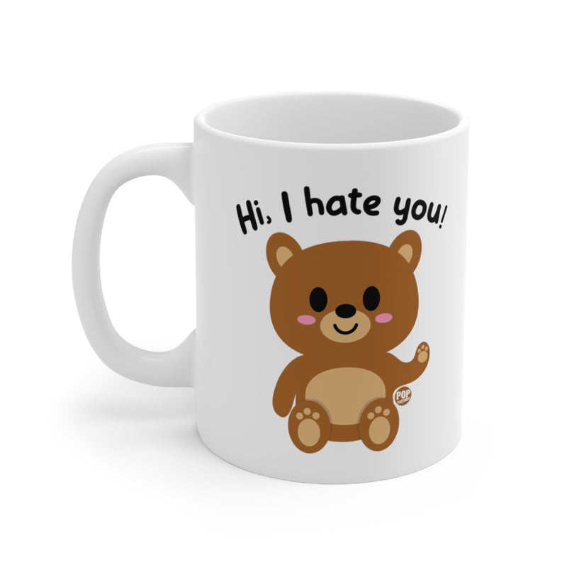 Load image into Gallery viewer, Hi I Hate You Bear Mug
