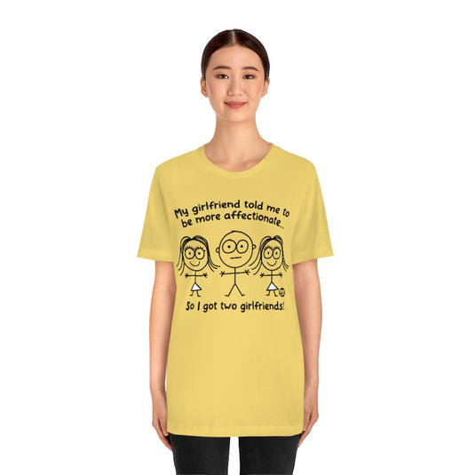 Two Girlfriends Boy Unisex Tee