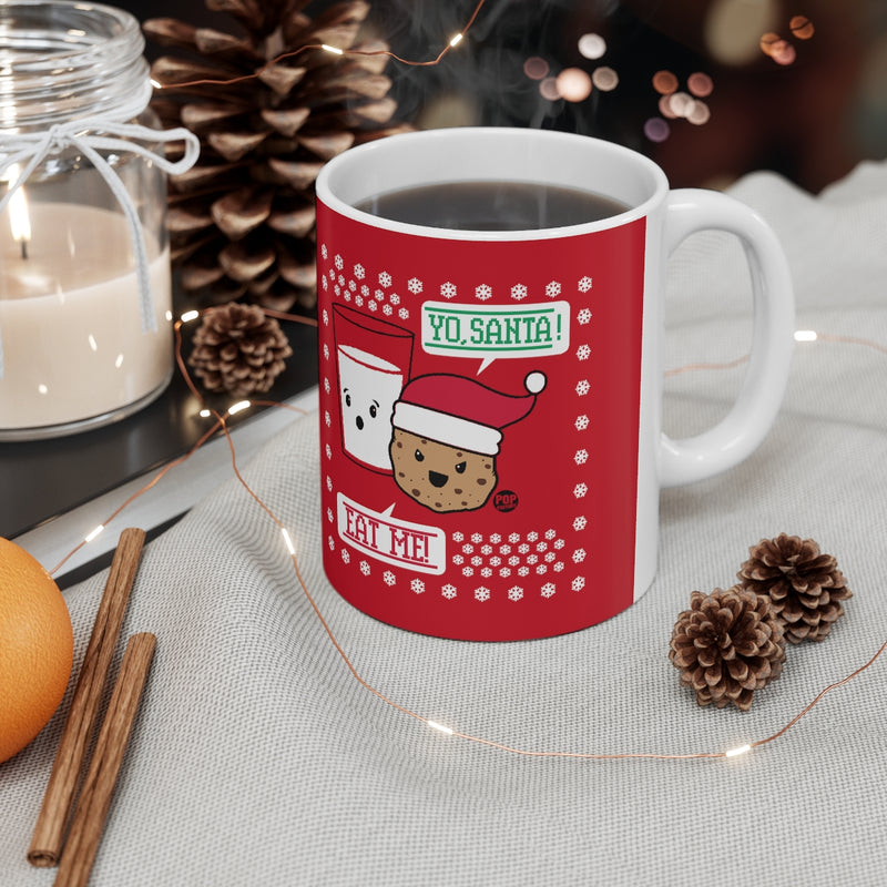 Load image into Gallery viewer, Yo Santa Eat Me Cookie Mug
