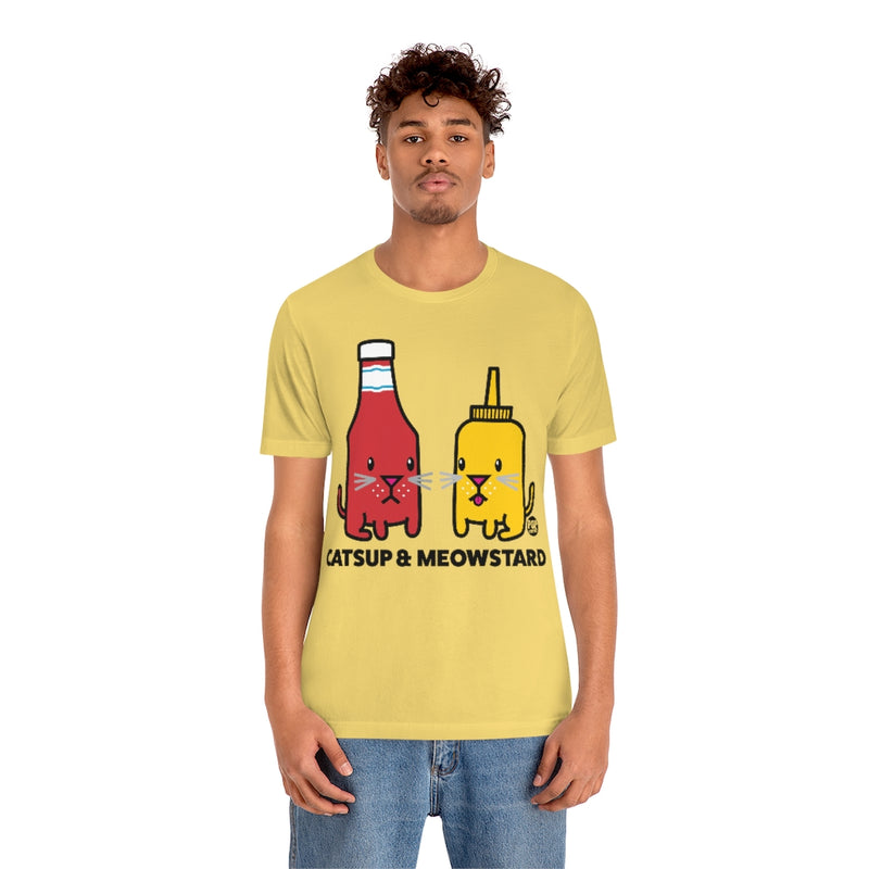 Load image into Gallery viewer, Catsup And Meowstard Unisex Tee
