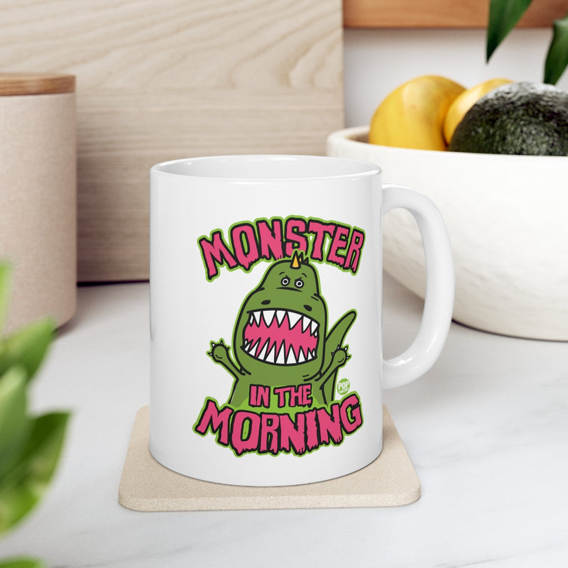 Load image into Gallery viewer, Monster In The Morning Dino Mug
