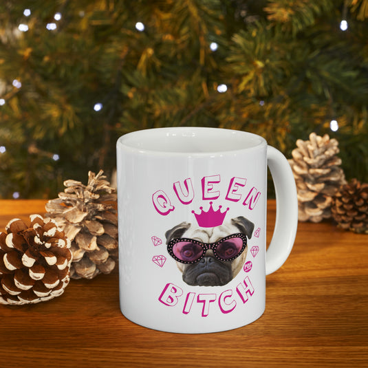 Queen Bitch Pug Mug