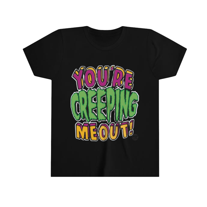 Creeping Me Out Youth Short Sleeve Tee