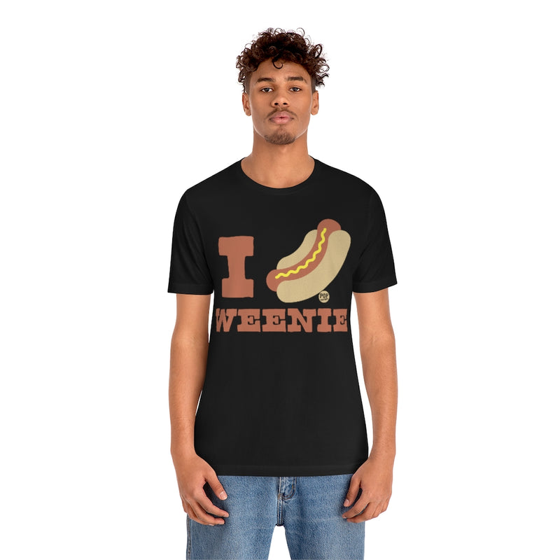Load image into Gallery viewer, I Love Weenie Hot Dog Unisex Tee
