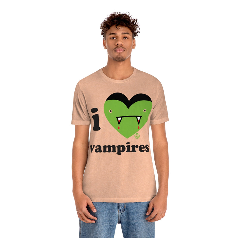 Load image into Gallery viewer, I Love Vampires Unisex Tee
