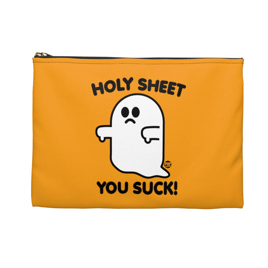 Holy Sheet You Suck Ghost Zip Pouch