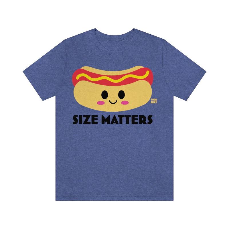 Load image into Gallery viewer, Size Matters Hot Dog Unisex Tee
