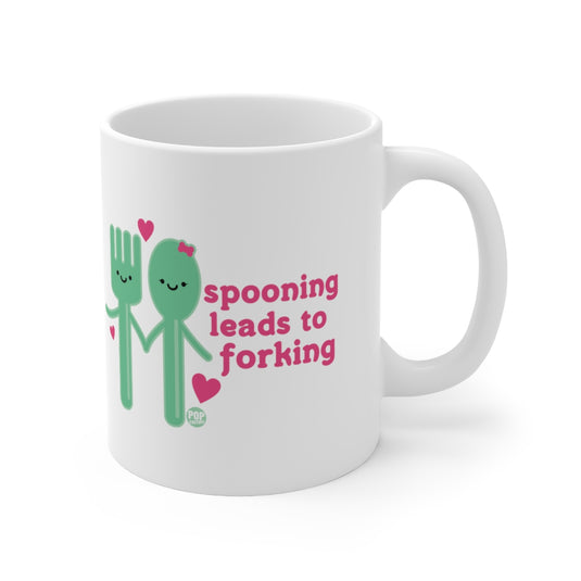 Spooning Leads To Forking Mug